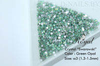 Стразы ss3 Green Opal 1.3-1.5mm 100шт