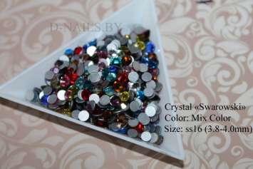 Стразы ss16 MIX color 3.8-4mm 100шт    