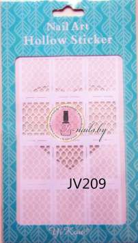 Трафарет для дизайна ногтей JV209