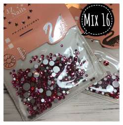 Набор страз (стекло) MIX 1440 шт №16