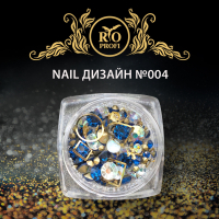Rio Profi Nail дизайн в банке (стразы, металлические украшения, прозрачные бульонки) №4