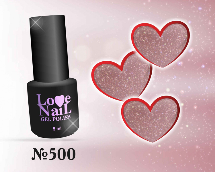 500 LOVE NAIL ГЕЛЬ ЛАК класса Premium              