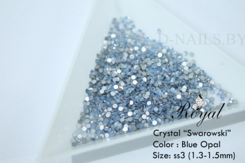 Стразы ss3 Blue Opal 1.3-1.5mm 100шт 