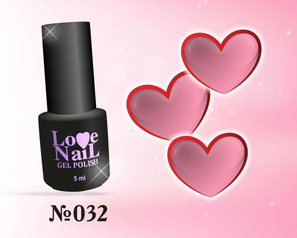 032 LOVE NAIL ГЕЛЬ ЛАК класса Premium 