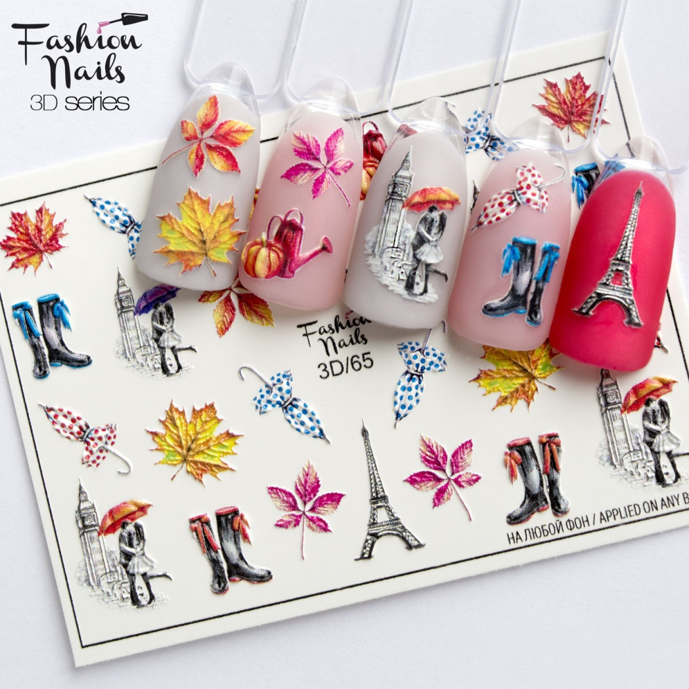 Fashion Nails Слайдер-дизайн 3D № 65