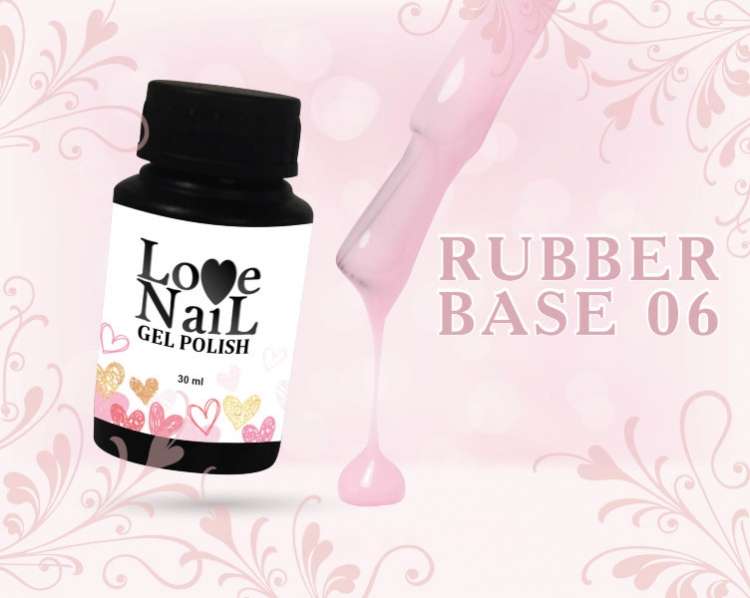 LOVE NAIL Каучуковая камуфлирующая база №6
