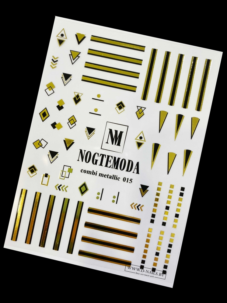 Наклейки Nogtemoda Combi Metallic № 015