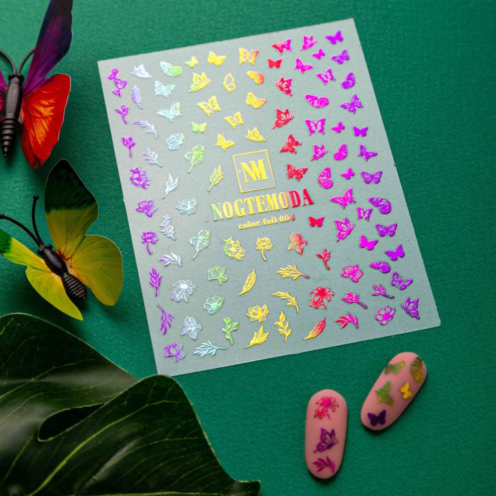 Наклейки Nogtemoda Color Foil № 004