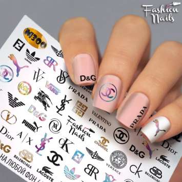 Fashion Nails Слайдер-дизайн METALLIC № 300