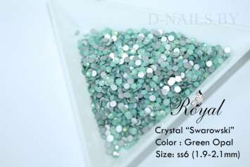 Стразы ss6 Green Opal 1.9-2.1mm 100шт    