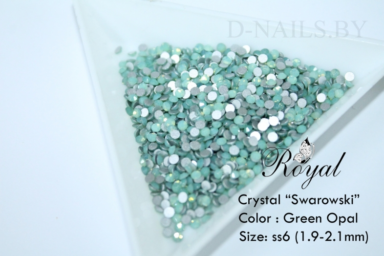 Стразы ss6 Green Opal 1.9-2.1mm 100шт    