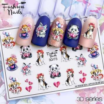 Fashion Nails Слайдер-дизайн 3D № 73