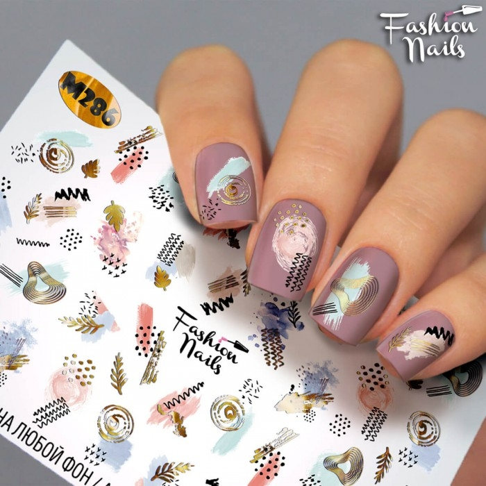Fashion Nails Слайдер-дизайн METALLIC № 286