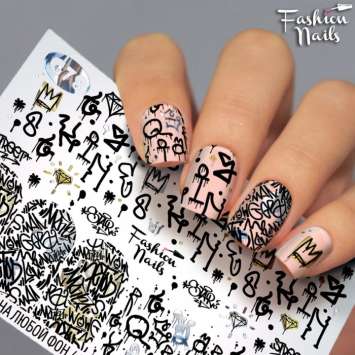 Fashion Nails Слайдер-дизайн GALAXY № 78