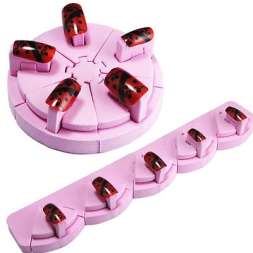 Подставка для типс розовая