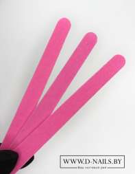 Пилка розовая на тонкой деревянной основе 11,5 см