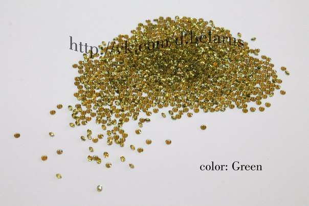 Фианиты Green 100 шт    