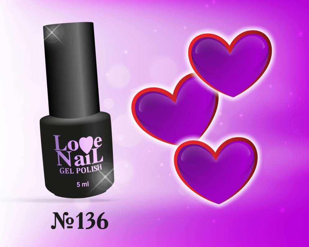 136 LOVE NAIL ГЕЛЬ ЛАК класса Premium  