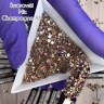Стразы Swarovski CHAMPAGNE AB MIX 1440 шт (микс размеры)           