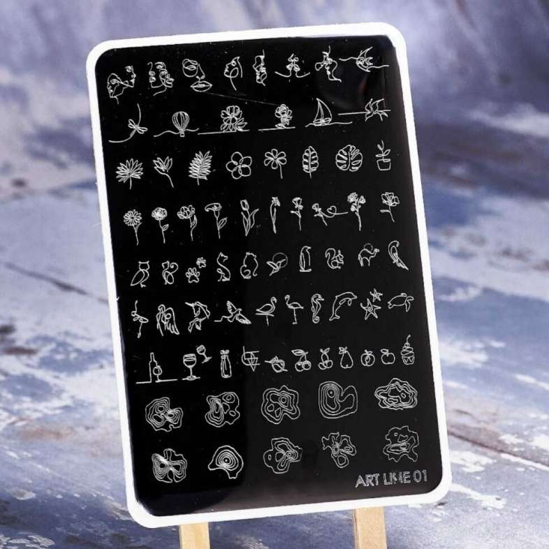 Пластина для стемпинга MAX Art Line 01