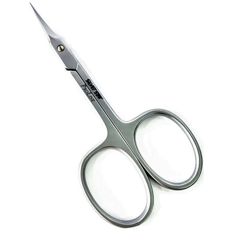 Ножницы для кутикулы Silver Star Pro-505 (17мм) премиальная ручная заточка, удлиненные зауженные лезвия, серия ProLine 