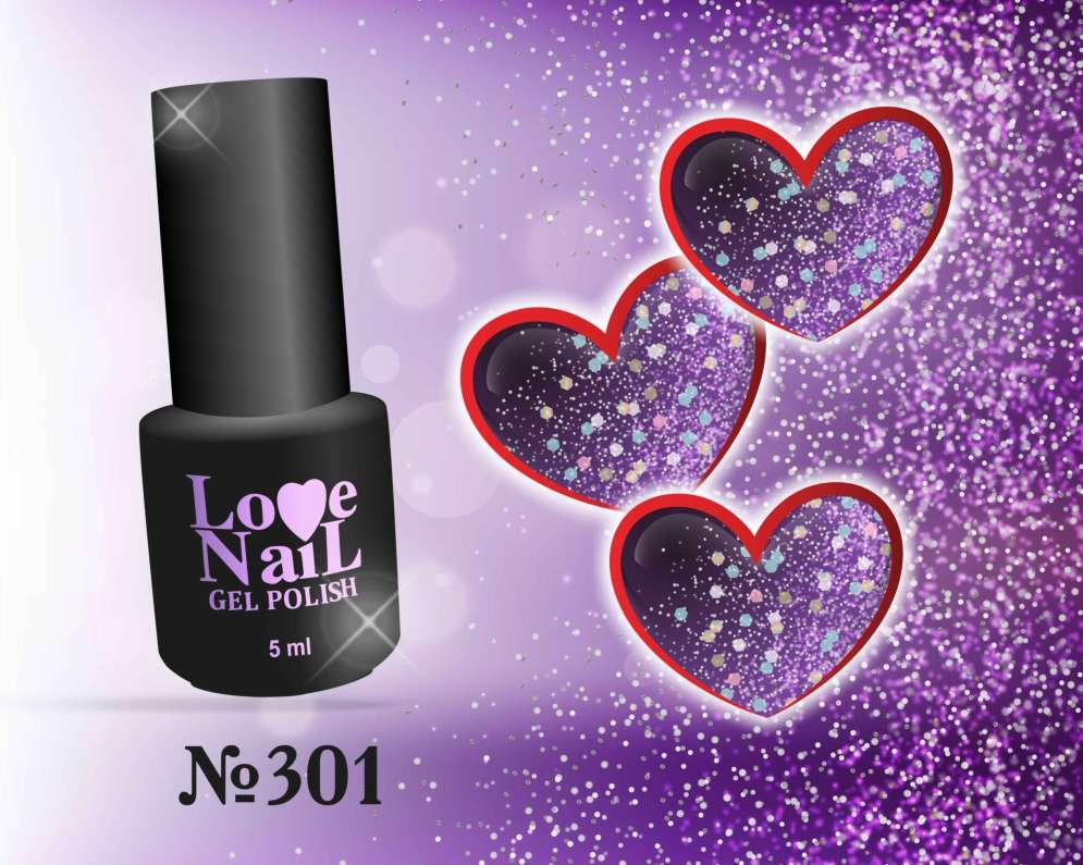 301 LOVE NAIL ГЕЛЬ ЛАК класса Premium  