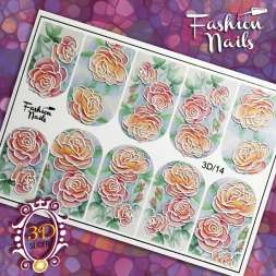 Fashion Nails Слайдер-дизайн 3D № 14