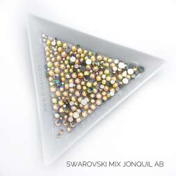 Стразы Swarovski JONQUIL AB MIX 144 шт (микс размеры)          
